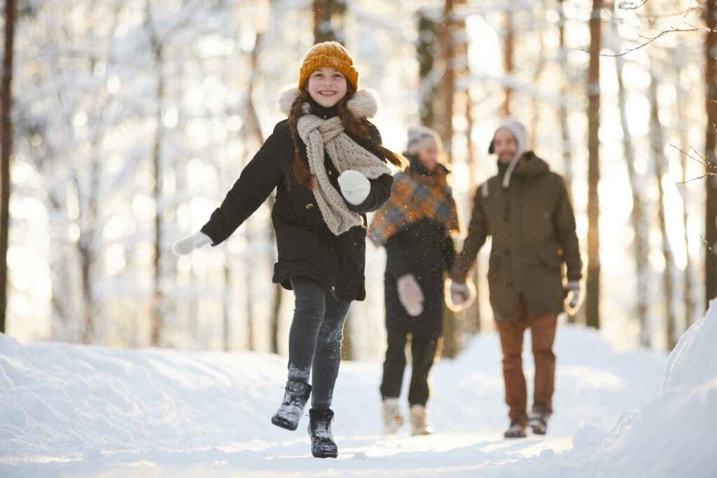Winter Clothes in the Woods