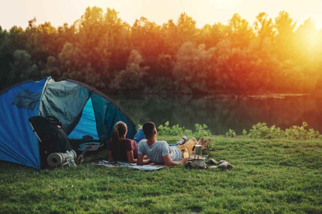 Camping by the Lake