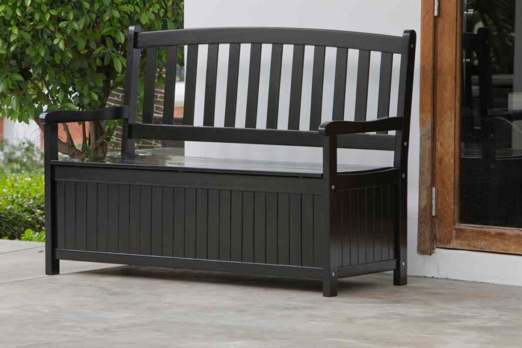 Storage Bench - A Great Small Backyard Idea