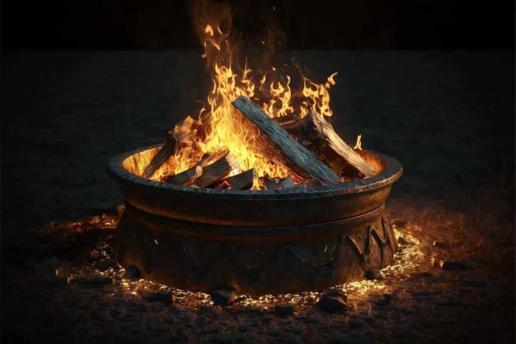 Cauldron Fire Pit Idea