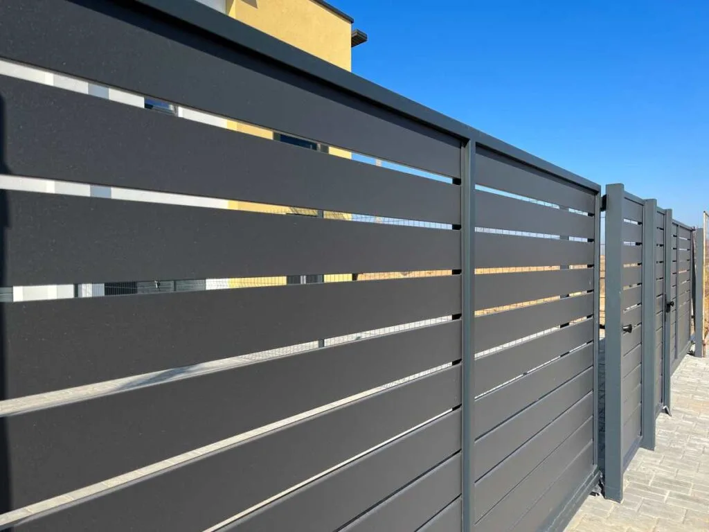 Horizontally Paneled Fence