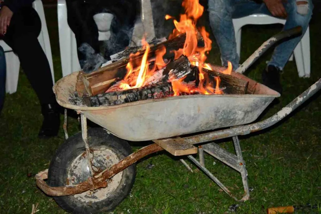 Wheelbarrow Fire Pit