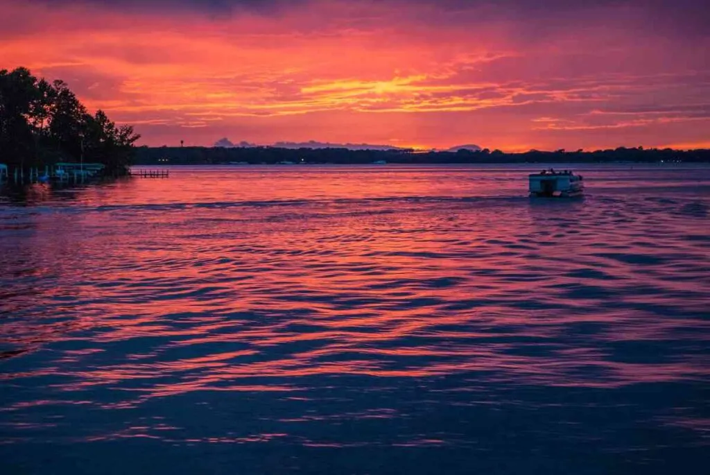Lake Okoboji at sunset