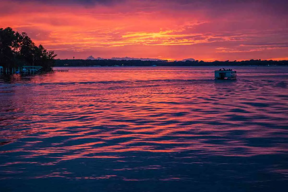 Lake Okoboji at sunset