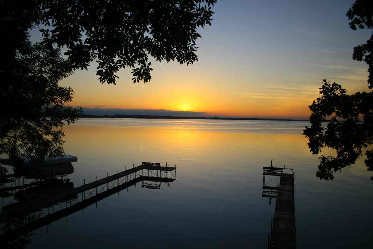 Sunset on Big Spirit Lake
