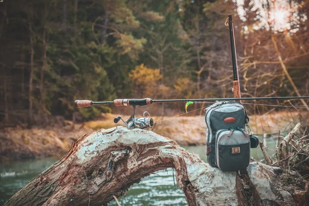 trout fishing setup