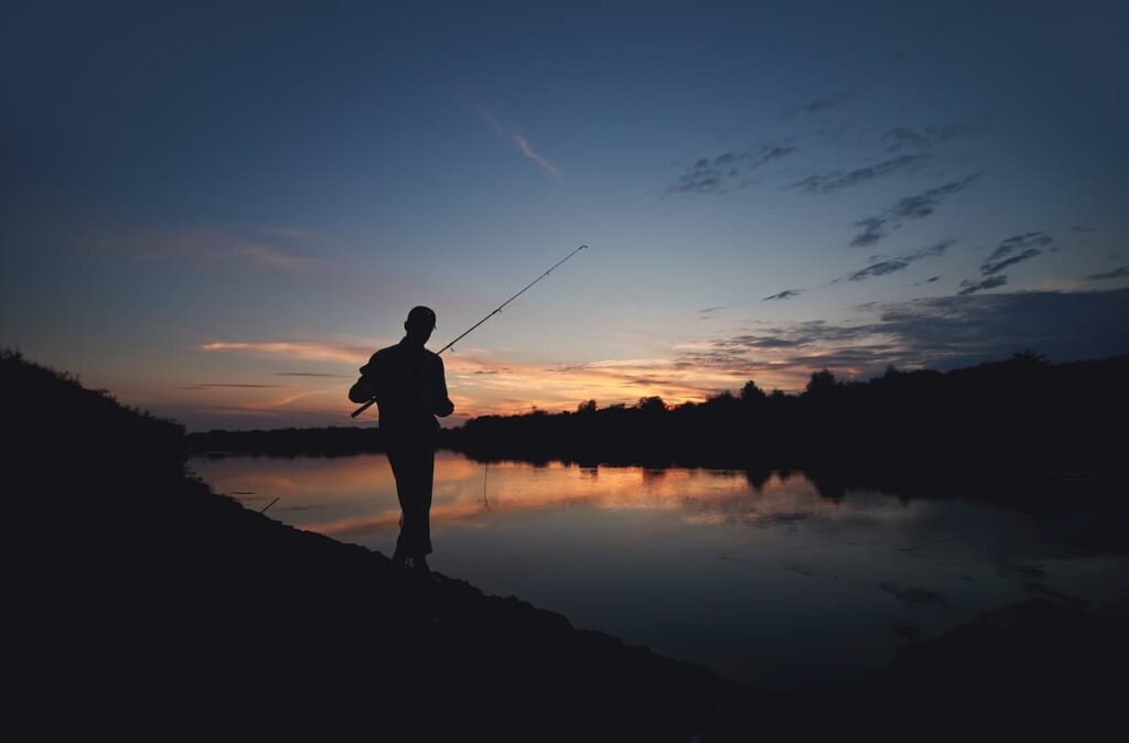 fishing for bass at night