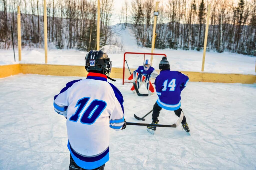 backyard hockey rink