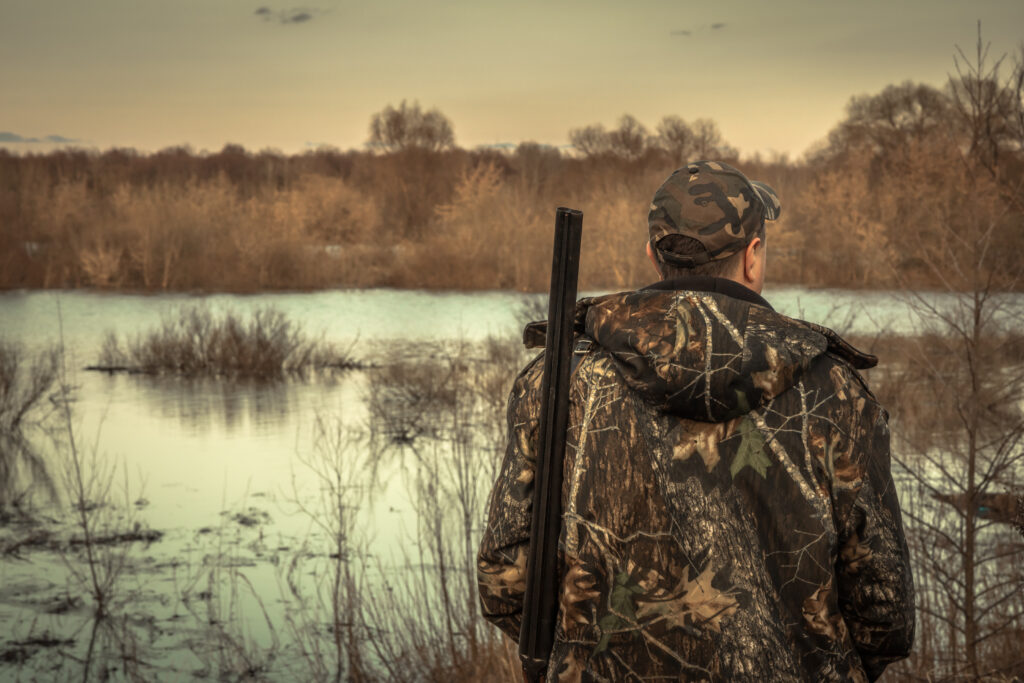 Deer hunting with a shotgun